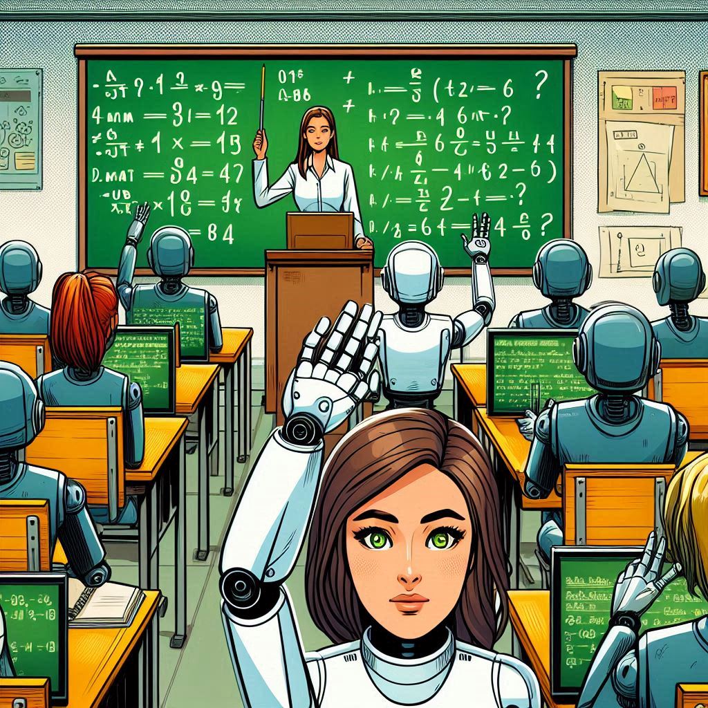 Human teaching robots in a classroom
